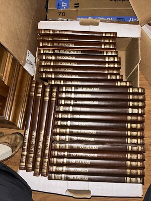 Time Life Books The Old West 26 Volume Set Leather Cowboys Pioneers Vintage-image