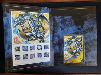 YuGiOh Blue-Eyes White Dragon Ukiyoe Edition Stamp Set - NO CARD-image