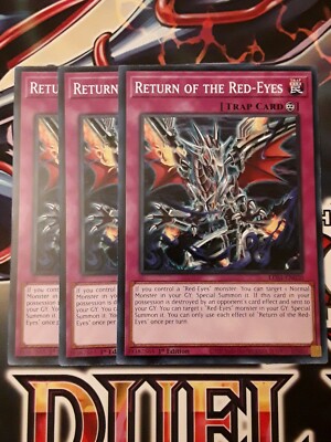 3x Return of the Red-Eyes YuGiOh! LDS1-EN020 Common 1st Edition NM/Mint-image