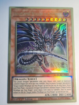Red-Eyes Darkness Metal Dragon V2●YUGIOH●MGED●PREMIUM GOLD RARE●FRENCH●NM #10538-image