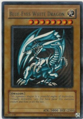 Yugioh! HP Blue-Eyes White Dragon - SDK-001 - Ultra Rare - Unlimited Edition Hea-image