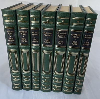 Jimmy Carter 7 Volume Set - 1 Signed - Unread Condition - Easton Press -image