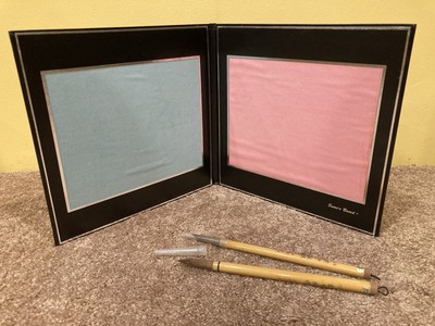 Leather Bound Buddha Board Sumi-e Water Brush Paint Set-image