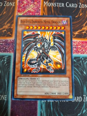 Yu-Gi-Oh! Red-Eyes Darkness Metal Dragon SDDC-EN013 Common 1st Edition NM-image