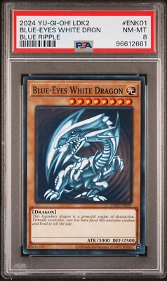 BLUE-EYES WHITE DRAGON  Yu-Gi-Oh!  LDK2-ENK01 PSA 8 -image