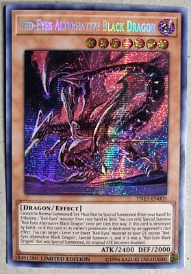 Red-Eyes Alternative Black Dragon - PScR - Yu-Gi-Oh! TN19-EN005- Limited - NM --image