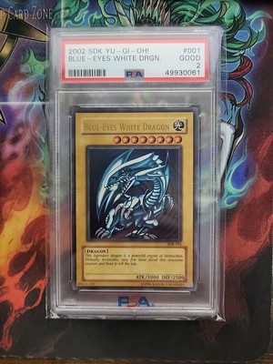 2002 Yugioh Blue Eyes White Dragon - SDK-001 - PSA 2 Unlimited -image