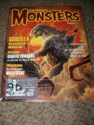 FAMOUS MONSTERS OF FILMLAND 274 - GODZILLA VARIANT W/ STICKER - NEAR MINT-image
