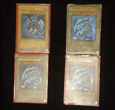  3 ultra Rare 1996 SDK-001 Blue eyes white dragon Yugioh Card collection-image