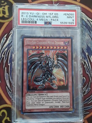 Yugioh - Red-Eyes Darkness Metal Dragon LCJW-EN050 1st Edition SR PSA 9-image