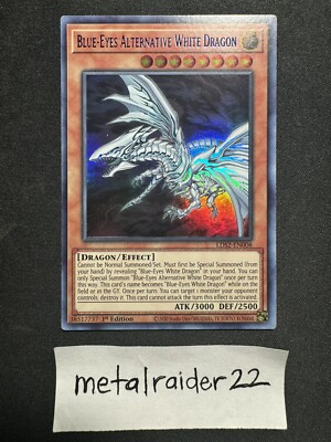 Yugioh Blue-Eyes Alternative White Dragon (Blue) LDS2-EN008 Near Mint 1st Ed-image