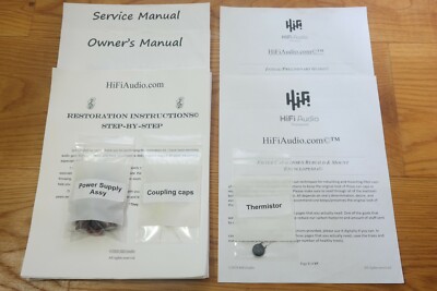 Fisher x19 amplifier restoration recap repair service rebuild kit capacitor fix-image