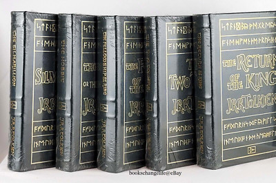 THE SILMARILLION, HOBBIT, LORD OF THE RINGS TRILOGY JRR Tolkien Easton Press Set-image