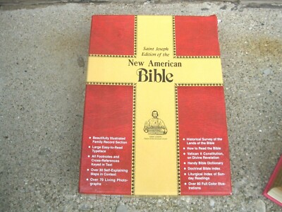  Saint Joseph Edition New American Bible Large Print Boxed Illustrated Leather -image