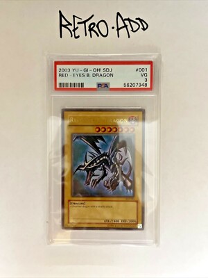 Yugioh Starter Deck Joey Red Eyes B Dragon SDJ-001 PSA 5 FAST SHIPPING NEW SLAB-image