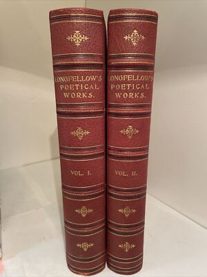 Poetical Works of Henry Wadsworth Longfellow. Illustrated. 2 vols. 1879-1882-image