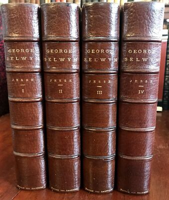George Selwyn & His Contemporaries c. 1910's limited edition 4 vol. leather set-image