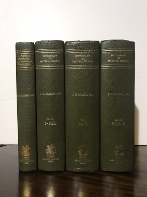 DICTIONARY of MATERIA MEDICA Leather Bound Set + Clinical Repertory J. Clarke-image