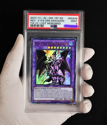 Yugioh RED EYES DARK DRAGOON Tin of lost Memories MP20-EN249 MINT PSA 9-image