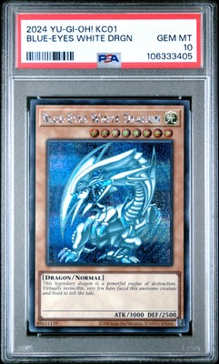 2024 YU-GI-OH! KC01-25TH ANV ULTIMATE KAIBA SET BLUE-EYES WHITE DRAGON PSA 10-image