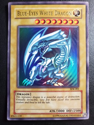 Yu-Gi-Oh! Blue Eyes White Dragon SDK-EN001 NM Ultra Rare NM Unlimited-image