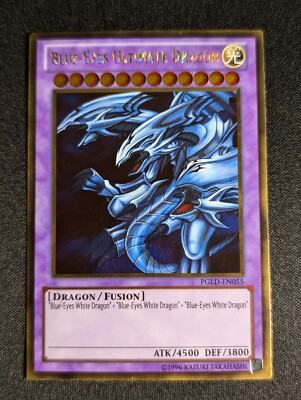 Yugioh - Blue-Eyes Ultimate Dragon PGLD-EN055 Unlimited Gold Rare NM-image