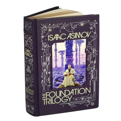 ❤️THE FOUNDATION TRILOGY by Isaac Asimov Sealed Leather Bound Gift NEW-image