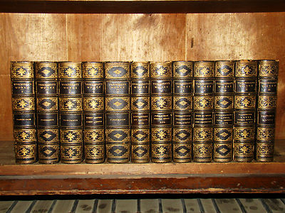 William Makepeace Thackeray. The Works. 12 Volumes 1879 3/4 Morocco Gilt-Extra-image
