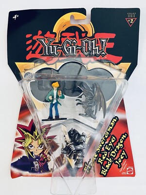 New in Box Yu-Gi-Oh! Series 2 (3 PACK)- 2002 - Flame Swordsman Black Dragon Joey-image