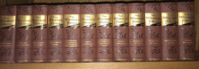 THE WAVERLY NOVELS! Original Victorian Bindings Not Leather Sir Walter Scott Set-image