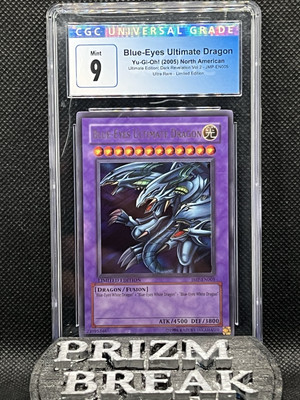 2005 Yu-Gi-Oh! Blue-Eyes Ultimate Dragon JMP-EN005 CGC 9 Mint 🔥-image