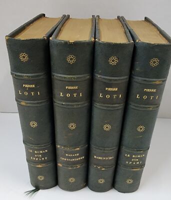 Set of 4 PIERRI LOTI: Le Roman D'un Enfant, Madame Chrysanthemum, Ramuntcho-image