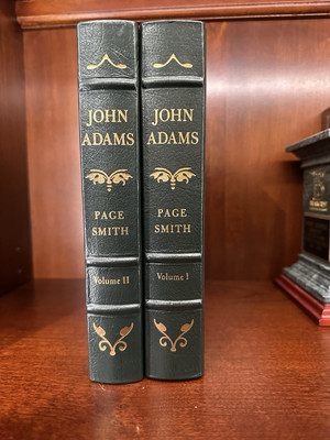 EASTON PRESS - JOHN ADAMS - 2 Volume Set  1st Edition 1st Printing-image