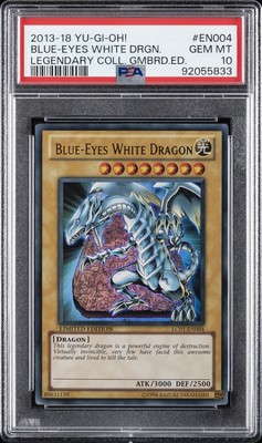 2013-2018 YU-GI-OH! LEGEND COLL GAMEBOARD ED BLUE-EYES WHITE DRAGON PSA 10-image