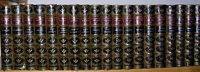 SIR WALTER SCOTT, WAVERLY NOVELS, 25 VOLUME COMPLETE SET, 1871, FULL LEATHER-image