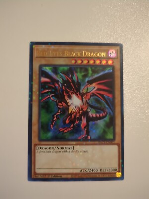 yugioh red eyes black dragon Hac1-en003. Ist Ed Cgc 9-image
