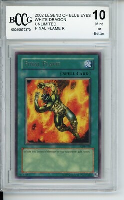 2002 Final Flame R Legend of Blue Eyes White Dragon LOB-EN100 Yu-Gi-Oh! BCCG 10-image