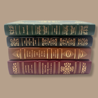 Set of 4 -Special Classics of Surgery Library Gryphon Edition Leather Hardcovers-image