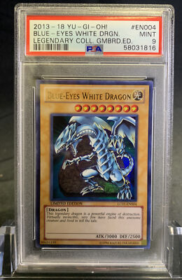Yu-Gi-Oh! Blue-Eyes White Dragon Limited Edition Ultra LC01-EN004 PSA 9 Card-image