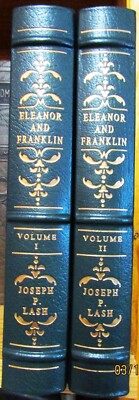 ELEANOR AND FRANKLIN by JOSEPH P. LASH--2 VOL.--EASTON PRESS--1991/LEATHER/FINE-image