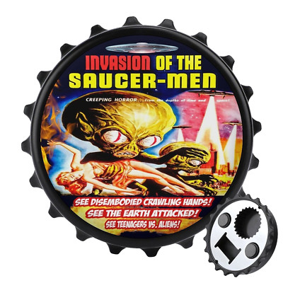 INVASION SAUCER MEN 1957 Movie On New Refrigerator Magnet and Bottle Opener-image