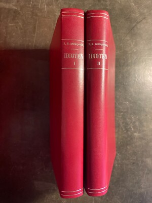 Idioten I & II by F.M. Dostojevskij Leather Bound Set in Danish, 1961, *RARE-image