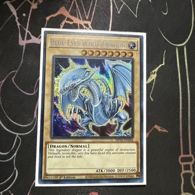 * BLUE-EYES WHITE DRAGON * PRISMATIC ALTERNATE ART SECRET RARE MP22-EN266 YUGIOH-image