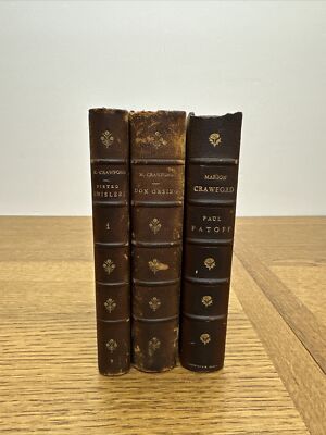 Paul Patoff Don Orsino F. Marion Crawford Tauchnitz & Authorized Edition 3 Lot-image