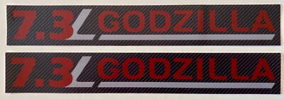 2 Godzilla 7.3 L ...Truck Decals Stickers....fits Ford F250 & F350 Trucks..#TR02-image