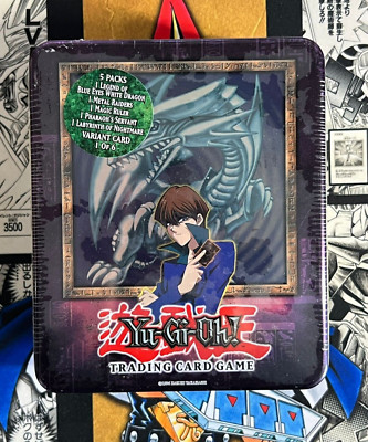 YuGiOh BPT Blue-Eyes White Dragon 2003 BPT-009 Factory Sealed Tin-image