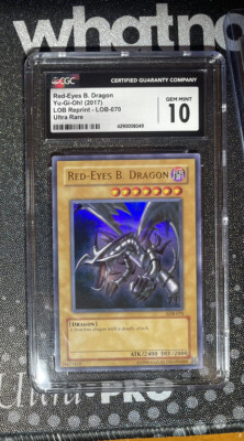 CGC 10 Red Eyes B Dragon LOB-070-image