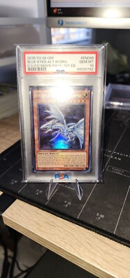 Yugioh Blue-Eyes Alternative White Dragon MVP1-EN046 1st EDITION PSA 10 LOW POP-image