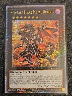 Red-Eyes Flare Metal Dragon RA01-EN038 Quarter Century Rare 1st NM-image