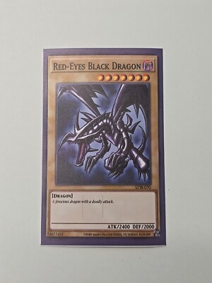 Yu-Gi-Oh! Red Eyes Black Dragon Credit Card Skin Cover -  Decal Pre-Cut Sticker -image